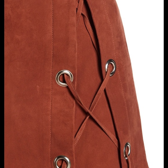 LaMarque Scholastic Suede Lace-Up Skirt Size 0 - Picture 4 of 5